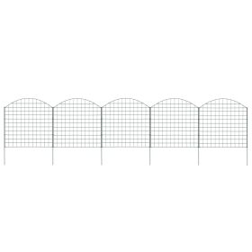 Arched Garden Fence Set 30.5"x30.9" Green