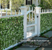 Free shipping Products Outdoor Garden 2pcs 100*300cm  Artificial Faux Ivy Hedge Leaf and Vine Privacy Fence Wall Screen(952 Leaves) - Green  YJ