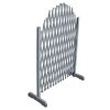 Trellis Fence Solid Firwood 5.9'x3.3' Gray