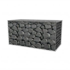 Gabion Basket Galvanized Steel 39.4"x19.7"x19.7