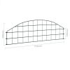 Arched Garden Fence Set 30.4"x10.2" Green