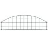 Arched Garden Fence Set 30.4"x10.2" Green