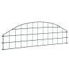 Arched Garden Fence Set 30.4"x10.2" Green