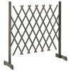 Garden Trellis Fence Gray 47.2"x35.4" Solid Firwood