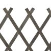 Garden Trellis Fence Gray 47.2"x35.4" Solid Firwood