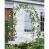 Metal Garden Arch Trellis,Adjustable Arbor Trellis,White