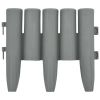 Lawn Edgings 36 pcs Gray 393.7" PP