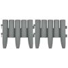 Lawn Edgings 36 pcs Gray 393.7" PP