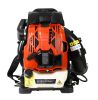 76cc gasoline backpack  leaf blower 4 cycle engine gas powered with nozzle extension fow lawn care