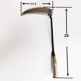 Small Sickle Four-tooth Rake Shovel Hoe Garden Tool Set Garden Farm Tool Sickle (Option: No.5 small sickle)