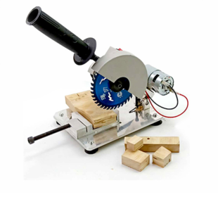 Multifunctional cutting machine household small mini table motor wood stone steel plastic 45 degree electric saw (Option: EU)