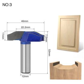 Milling cutter head for wooden door frame (Option: C)