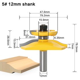 Woodworking cabinet door milling cutter (Option: L)