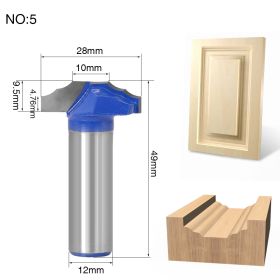 Milling cutter head for wooden door frame (Option: E)