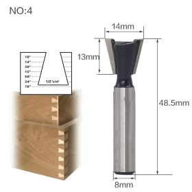 Industrial woodworking milling cutter (Option: Swallow tail knife)