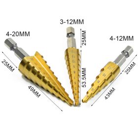 Step Drill Pagoda Drill Step High Speed Steel Drill Bit (Option: 4 12mm)