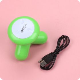 Multifunctional Whole Body Vibration Mini Small Three-legged Massager (Color: Green)