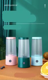 Rechargeable Portable Juicer Cup Small Portable Fruit Juice Machine (Option: Green-USB)