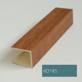 Ecological wood ceiling material 40*45U type buckle (Option: Cover color)