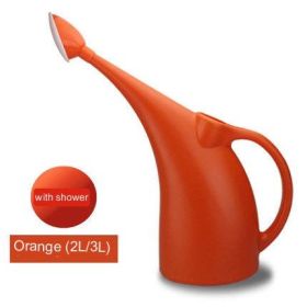 Plant Potted Plant Watering Can Gardening Tools Flowers Sprinkling Can (Option: 2L Orange Shower Head)