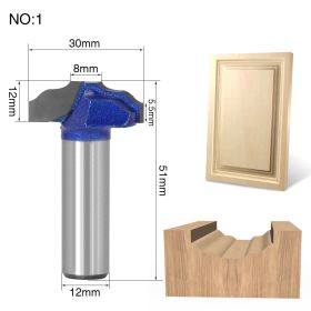 Milling cutter head for wooden door frame (Option: A)