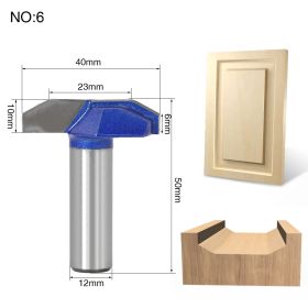 Milling cutter head for wooden door frame (Option: F)