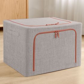 Oxford Fabric Clothes Storage Box Underwear Foldable Organizer Household Laundry Finishing Wardrobe Toy Storage Cabinet (Option: Light Grey-40x30x20cm)