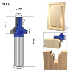 Milling cutter head for wooden door frame (Option: D)