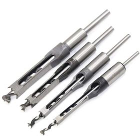 Square tenon drill square hole drilling bit (Option: 4pcs set)