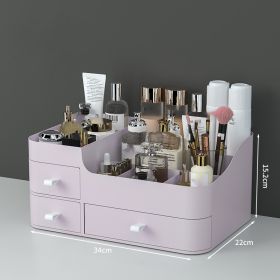 Toiletries Organizer Desktop Dresser Skin Care Shelf (Option: Pink-XL)