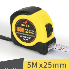 High Precision Stainless Steel Thickened Tape Measure Tool (Option: Rubber Lagging-5mx25mm)