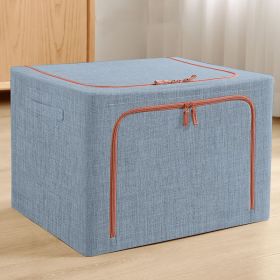 Oxford Fabric Clothes Storage Box Underwear Foldable Organizer Household Laundry Finishing Wardrobe Toy Storage Cabinet (Option: Azurite-40x30x20cm)