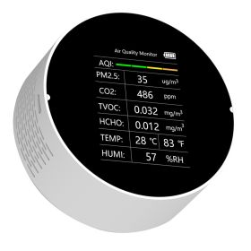 Air Quality Detector Multi-function Graffiti WIFI (Option: White-VOCwith WIFI-USB)