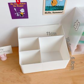 Organizing Box, Cotton Swabs, Cotton Socks, Storage (Option: Four compartment storage box)