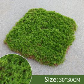 Moss Skin Piece Moss Flocking Ornament Soft Decoration Landscaping Rockery Turf Grass (Option: 30x30cm)