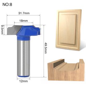 Milling cutter head for wooden door frame (Option: H)