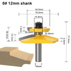 Woodworking cabinet door milling cutter (Option: M)