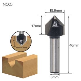 Industrial woodworking milling cutter (Option: 90 degree vknife)