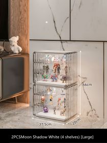 Acrylic Clear Glass Household Building Block Shelf (Option: 4style)