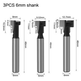 Woodworking cutter 1/4 handle keyhole cutter (Option: G)