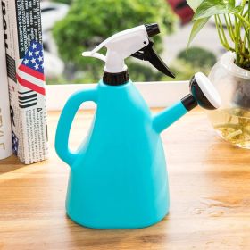 Hand Pressure Dual Purpose Large Watering Can (Option: Blue-one size)