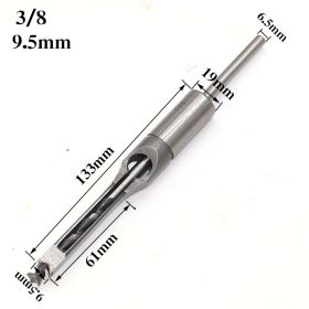 Square tenon drill square hole drilling bit (Option: 9.5mm)