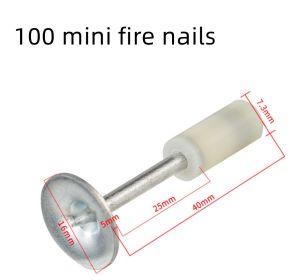 Mini Silencer Gun Nailer Wall Fastener (Option: Yellow-100mini fire nails)