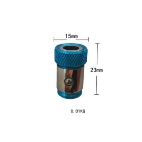 Bit metal plus magnetic ring (Option: Blue-1pcs)