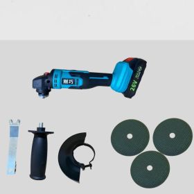 Mini Lithium Battery Miniature Small Home Rechargeable Angle Grinder Cutting Machine (Option: 1battery-220V US)