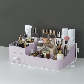 Toiletries Organizer Desktop Dresser Skin Care Shelf (Option: Pink-M)