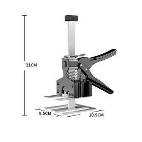 Wall Tiles And Ceramic Tiles Lifting Height Adjustment Manual Tile Positioner Stainless Steel Lifting Floor Tile Top Height Device (Option: Black-Single price)