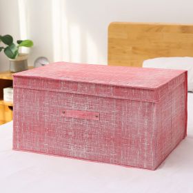 Fabric Foldable Storage Storage Box Toy Clothes Storage Bag (Option: Pink-24L)