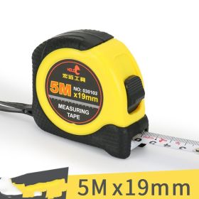 High Precision Stainless Steel Thickened Tape Measure Tool (Option: Rubber Lagging-5mx19mm)