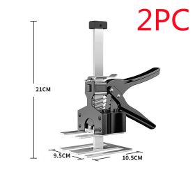 Wall Tiles And Ceramic Tiles Lifting Height Adjustment Manual Tile Positioner Stainless Steel Lifting Floor Tile Top Height Device (Option: Black 2PC-Single price)